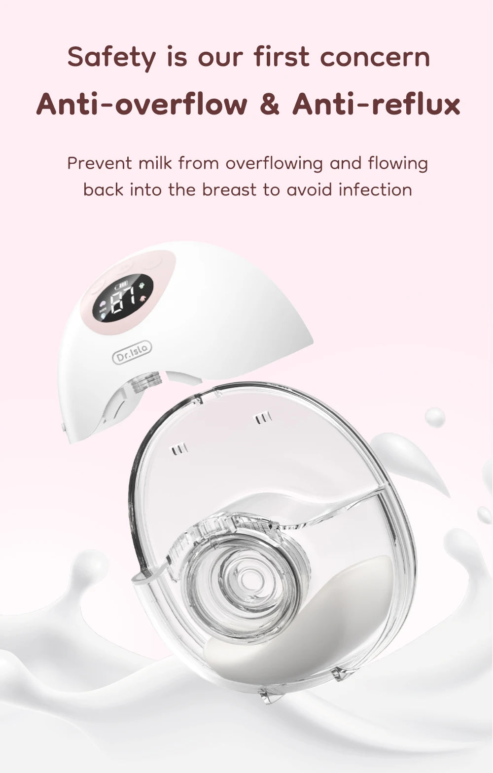 MAMIJOY 2PCS Wearable Electric Breast Pump 4 Modes 36Suction Levels Silent Leak-Proof Hands Free Breast Pumps Breastfeeding EB50