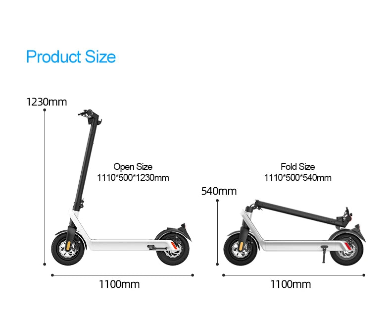 2024 X9 Self-Balancing Electric Scooter 10 Inch Max 40km/h New Design Adult Electric Moped Scooter Sale For USA Canada Warehouse