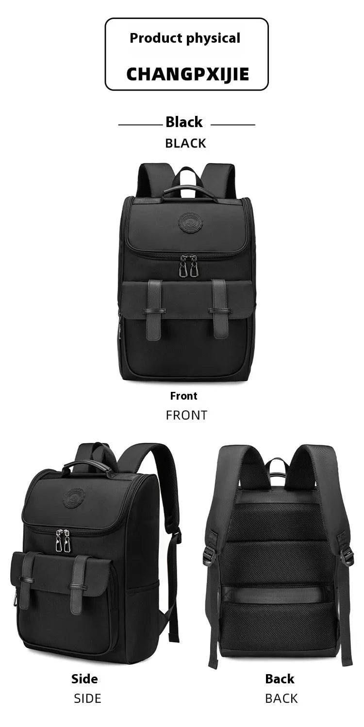 Backpack for boys, fashion trends for junior high school students, school bags for female college students, high school casual l - AIAZ