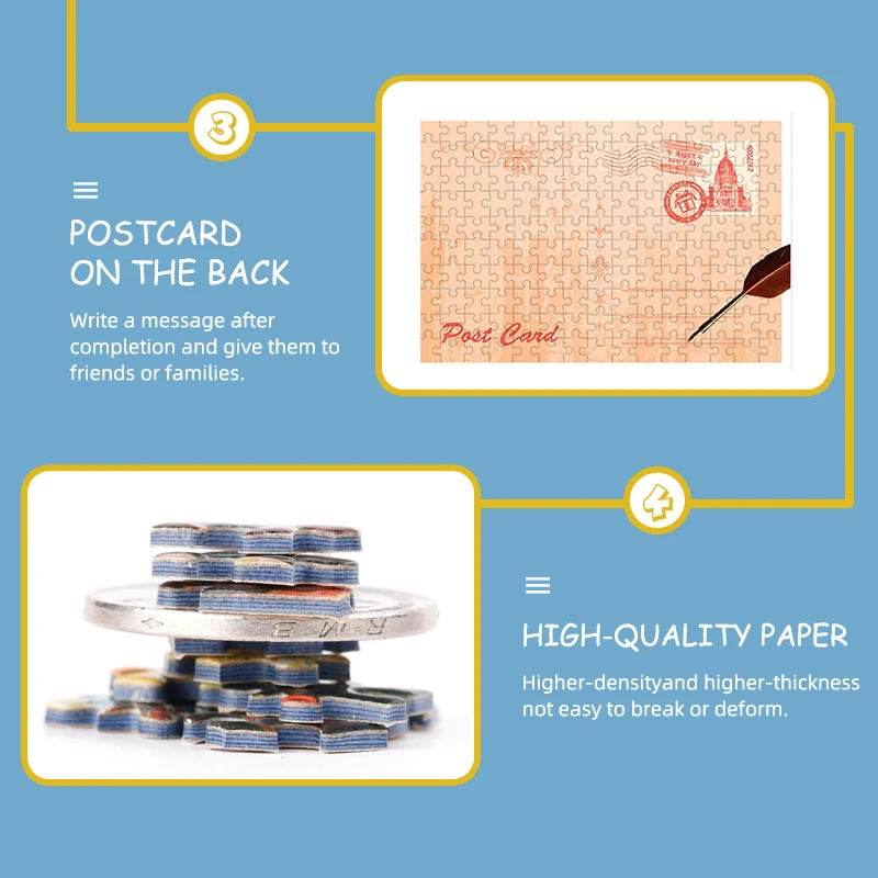 MaxRenard Jigsaw Puzzle 150pcs Mini Test Tube 15*10cm Travel Game World Famous Van Gogh Oil Paintings - AIAZ