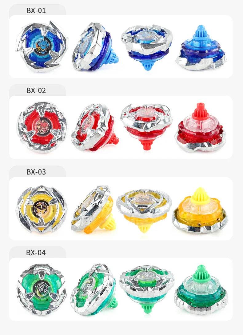 8 PCS BX Bey X with Grip and Launchers Tool box Set Toys - AIAZ