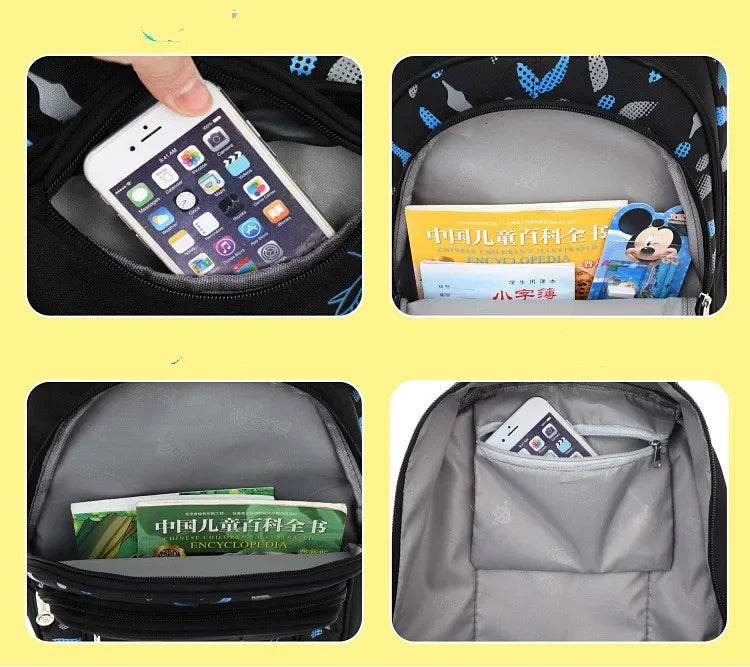 Kids backpack children School Bags For Boys orthopedic school Backpack Waterproof Primary Schoolbag book bag mochila infantil - AIAZ