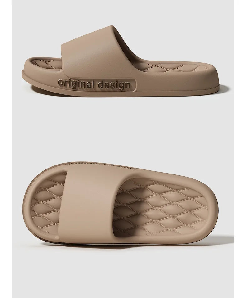 Asgard Men's Summer Slippers 2025 New Indoor Anti-slip Bathroome Slippers Comfort Thick Sole Beach Shoes Men Soft EVA Slippers