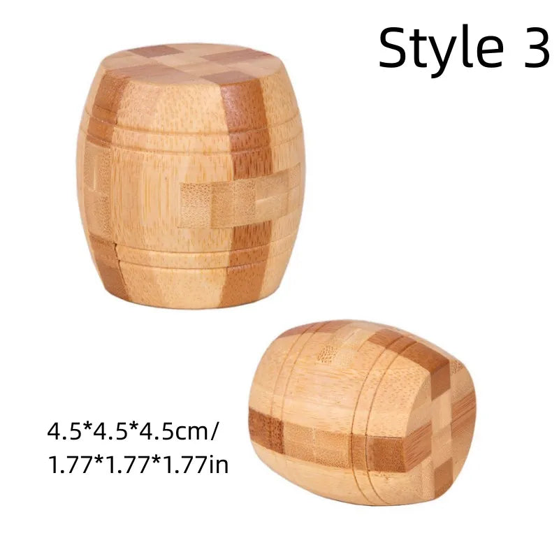 New Wooden Kong Ming Lock Lu Ban Lock IQ Brain Teaser Educational Toy Children Montessori 3D Puzzles Game Unlock Toys Kid Adult