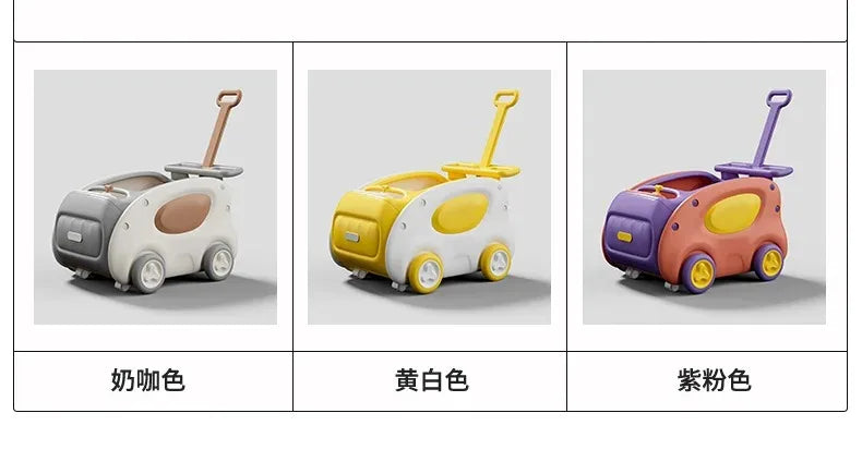 Multifunctional Anti-rollover and Anti-O-leg Baby Children's Toy Hand-pushing Balance Walker