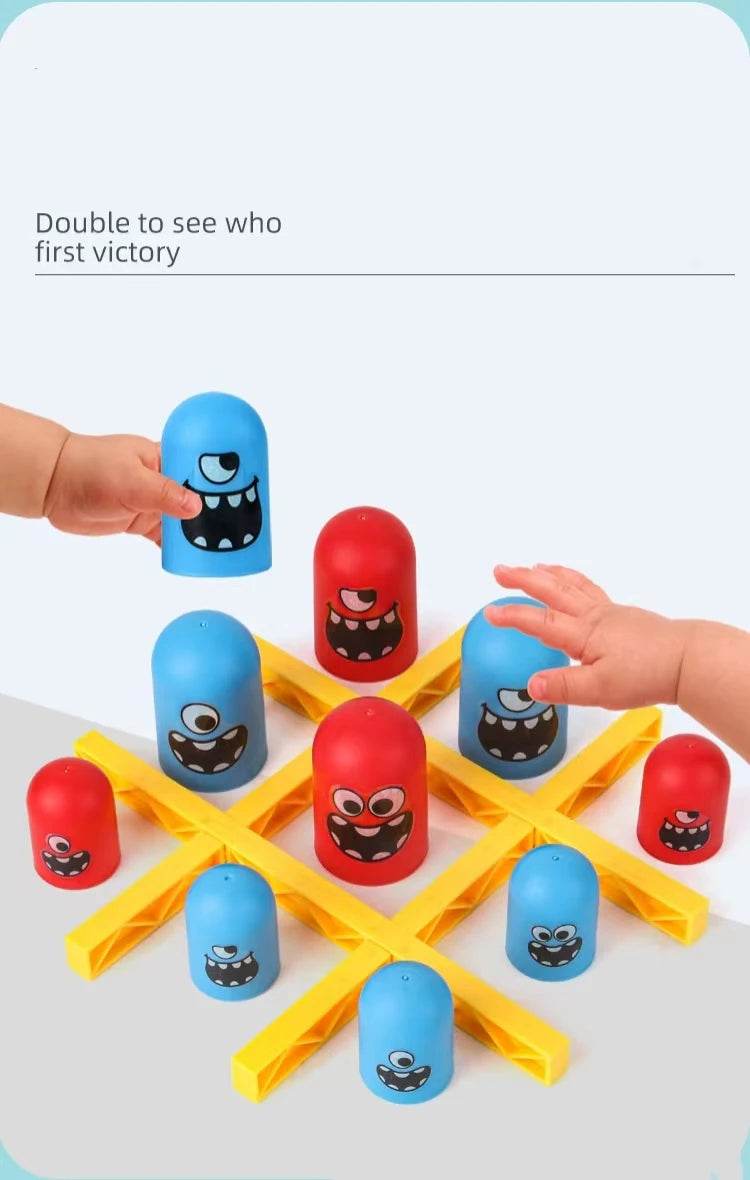 Tic Tac Toe Big Eat Small CartoonThinking Training Board Game Parent-Child Interactive Educational Toys For Kids Christmas Gifts - AIAZ