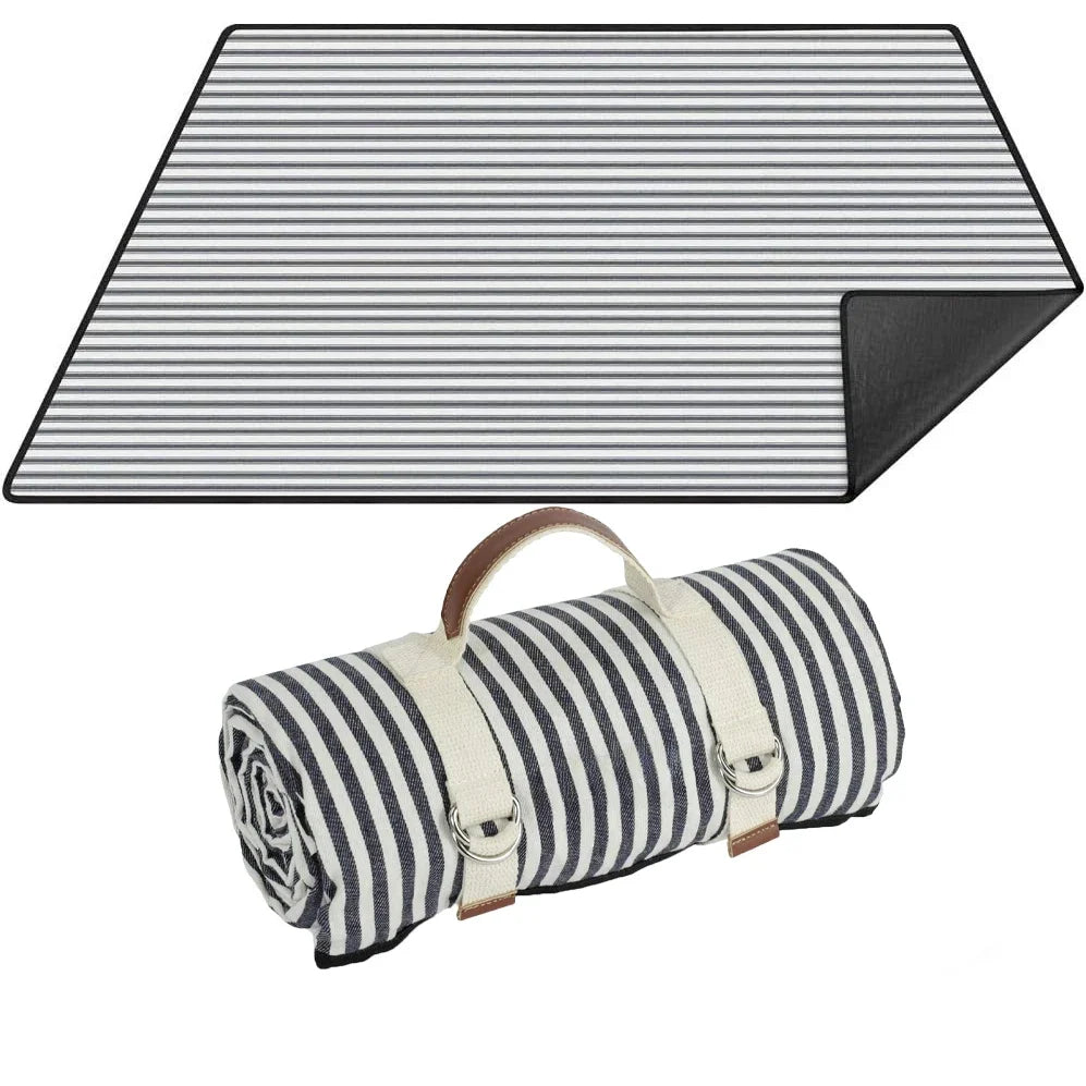 Waterproof Picnic Blanket with Carry Strap for Beach Mat or Family Outdoor Camping Party Large Picnic Outdoor Blanket