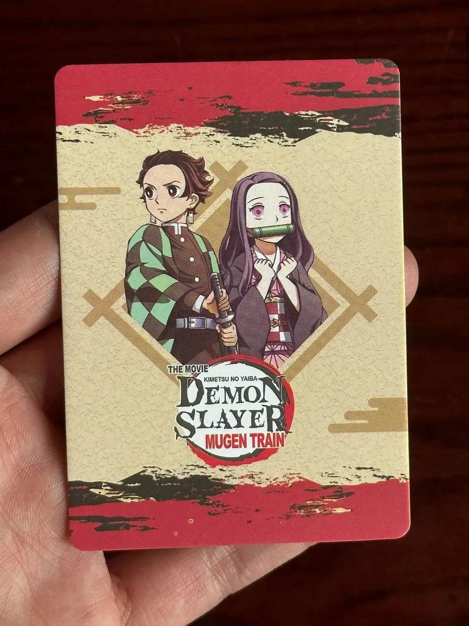 Flash Demon Slayer Cards Mugen Train SSP Card Ultra Rare Card Tanjirou Kamado Nezuko Character Collection Card - AIAZ