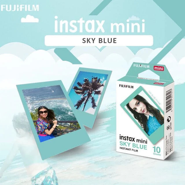 Fujifilm Instax Color Mini Film Instant 10-50 Sheets Black Frame Macaron Rainbow Photo Paper for Mini 12 11 9 8 7s 70 50 90 SP-2