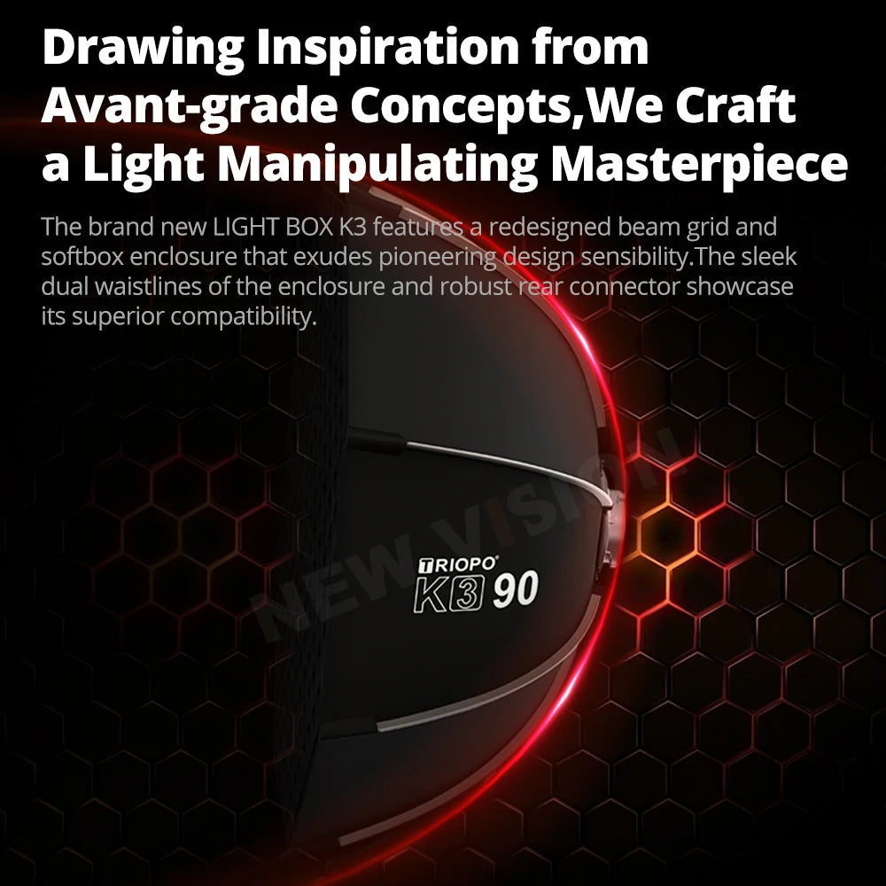 TRIOPO K3 Series Quick-Setup Octagon Softbox Bowens Mount for Sokani X100 X60 Mini Aputure 300c 200xS Godox LED Video Light