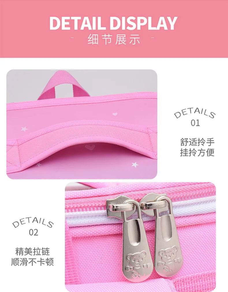 primary school bags for girls cute cartoon love heart pink school backpack student bookbag elementary school kids backpack - AIAZ