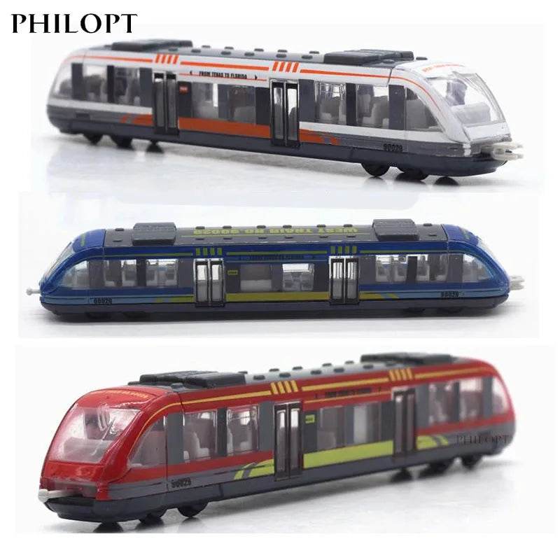 Simulation Alloy Metal High Speed Rail Diecast Train Toy Model Educational Toys Boys Children Train Alloy Model Car Toys Gift - AIAZ