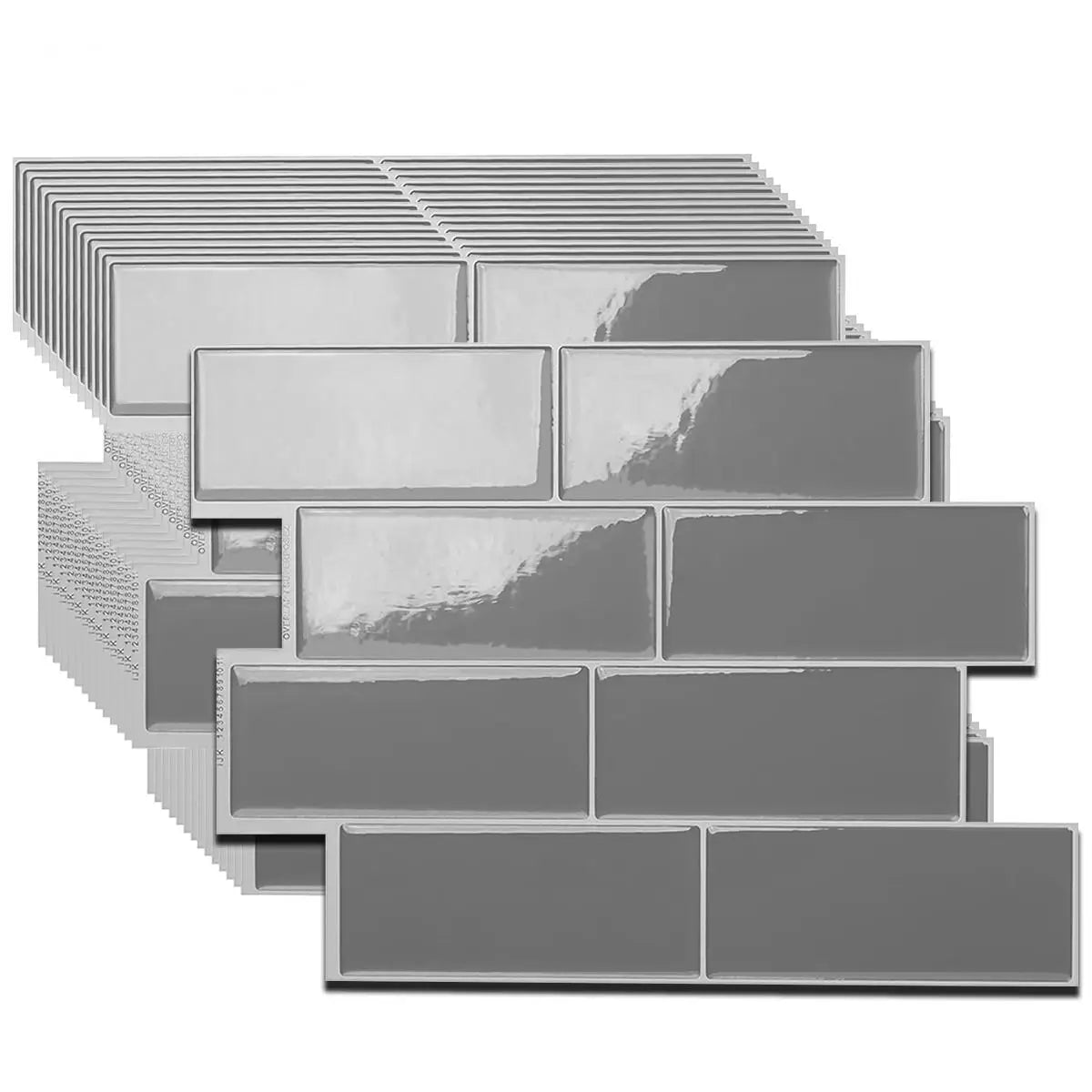 5/10/20pcs Peel And Stick Wall Tile, Waterproof Wallpaper For Living Room Kitchen，Interior Decorative 3D Wall Tiles