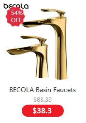Bathroom Faucet Basin Mixer Black/Chrome Tap Single Handle Hot and Cold Water Brass Taps Becola Newest BR-2018A117