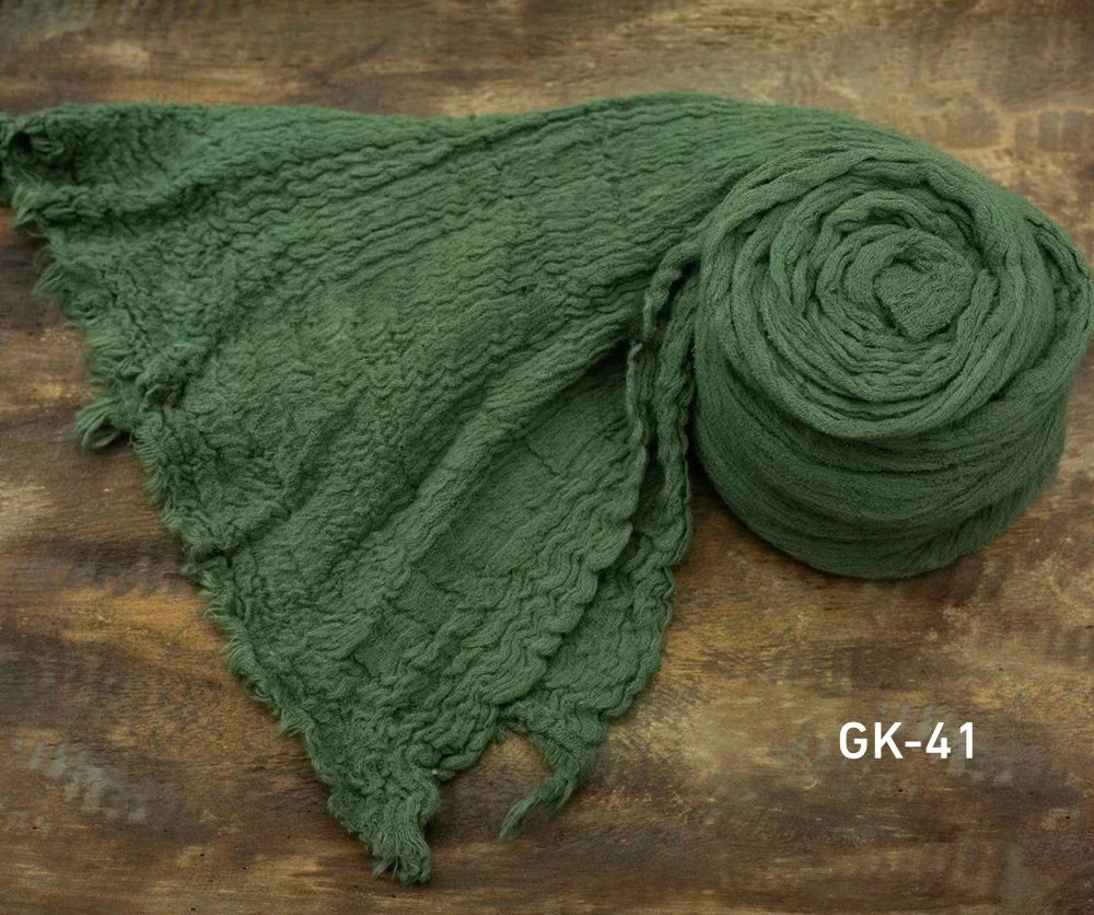 Newborn Cheesecloth Wrap Baby Photography Props Posing Fabric Cotton Stretch Blanket Hand Dyed Newborn Layer Wrap