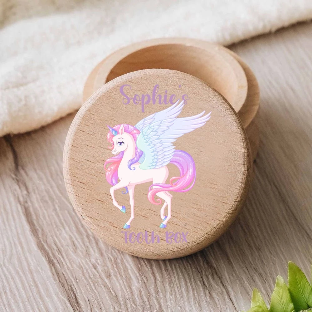 Personalised Custom Name Girls Tooth Fairy Box Milk Teeth Storage Collect Teeth Umbilical Save Case Keepsake Baby Shower Gift