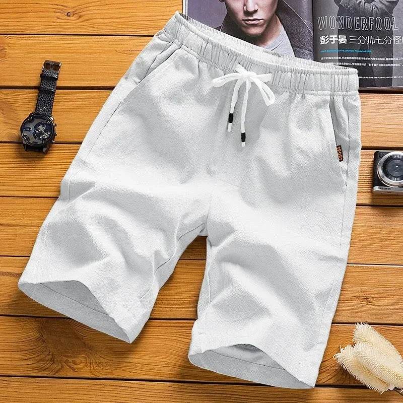 2025 Summer New Men's Fashion Leisure Brand Shorts Outdoor Sports Running Gym Fitness Training Loose Large Straight Shorts - AIAZ