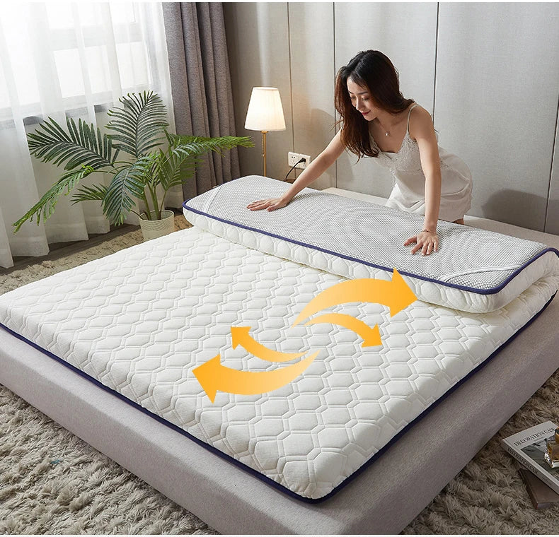 Household Thickened Foldable Tatami Cotton Mattress Cushion Non-Slip Mat for Home Student  Dormitory hotel Single Double Bed