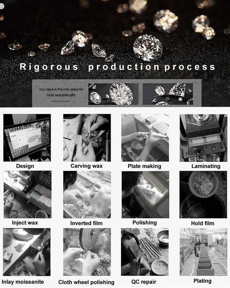 Smyoue 18k Plated Flower Moissanite Choker Necklace for Women Girls Neck Chain Sparkling 925 Sterling Silver Jewelry Pendant