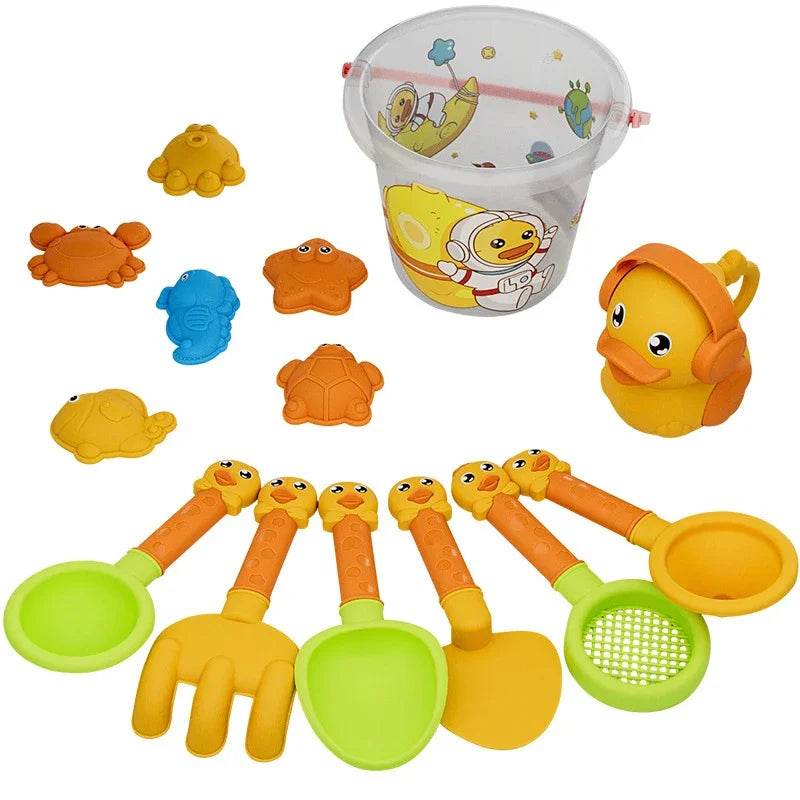Children Sand Toys Kids Play Water Toys Beach Box Set Kit Sand Bucket Summer Water Fun Beach Bucket Hobbies Gifrs for Kids - AIAZ
