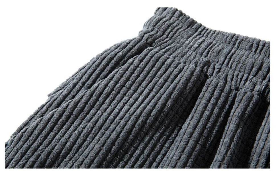 Baggy Corduroy Jogger Pants Men Tech Fleece Sweatpants Man Autumn Winter Casual Harem Pants Male Sport Thermal Trousers - AIAZ