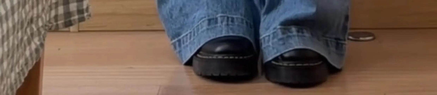 Autumn Winter Women Vintage Old Money Baggy Flare Jean Japanese Y2K Streetwear Denim Pants Grunge Bell-Bottom High Street Korean - AIAZ