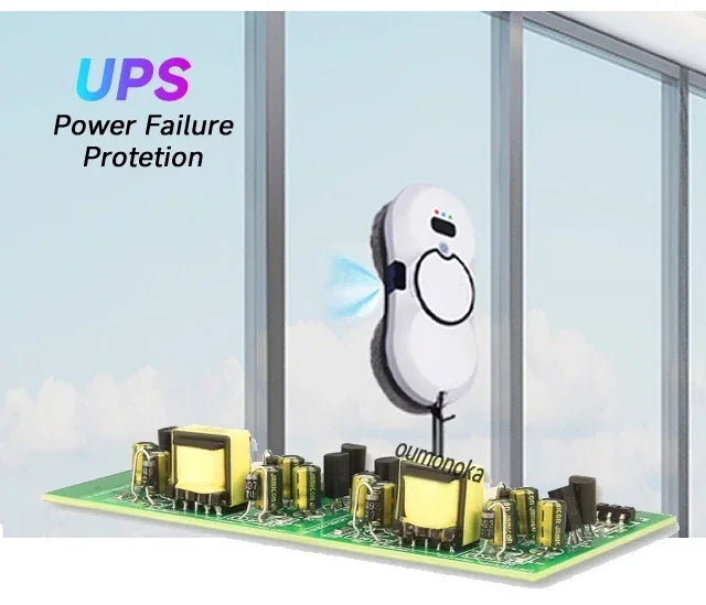 UPS Robot for Washing Sindows Vacuum Cleaner Glass Washer Home Appliance Plaster Robot Smart Cleaning Robot Electric Floor Mops