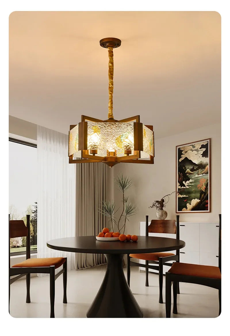TEMOU Contemporary Restaurant Pendant Lamp French Retro Bedroom Study Villa Hotel Rooms Bar Counter Cafe  Aisle Light