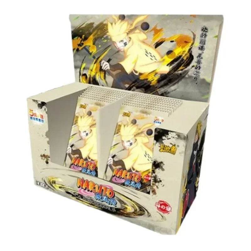 KAYOU Genuine Naruto Cards Box Anime Figure Card Booster Pack Sasuke Collection Flash Card Toy Birthday Christmas Gift for Kids - AIAZ