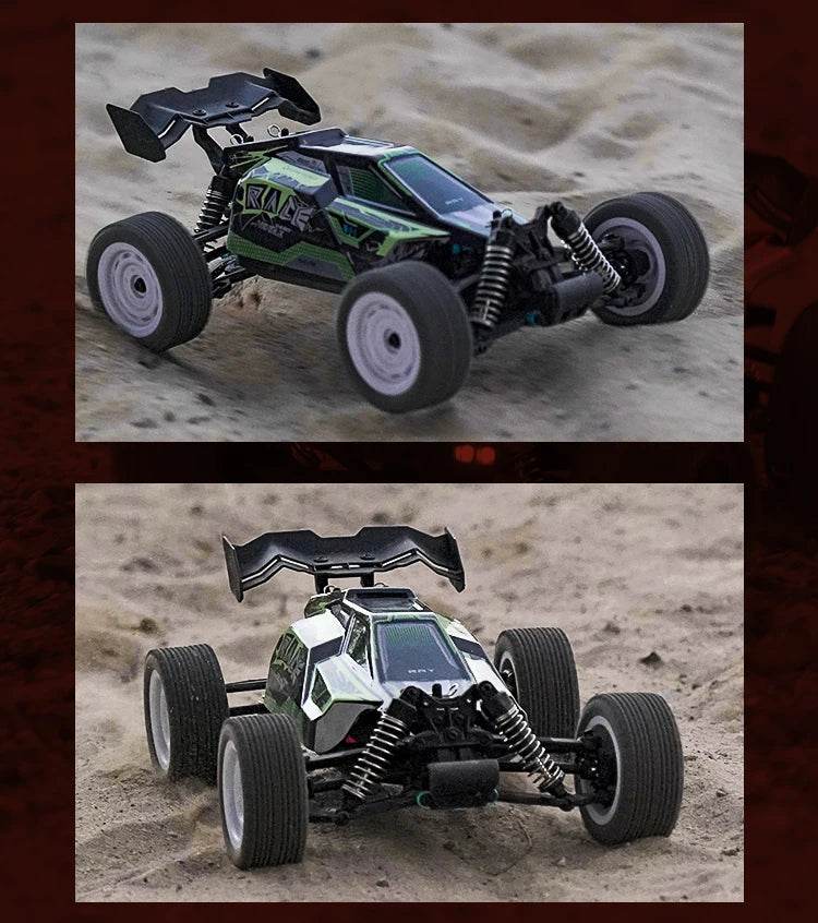 1:16 4WD RC Car 70KM/H Or 50KM/H With LED Remote Control Cars High Speed Drift Monster 4x4 Truck for Kids vs Wltoys 144001 Toys - AIAZ