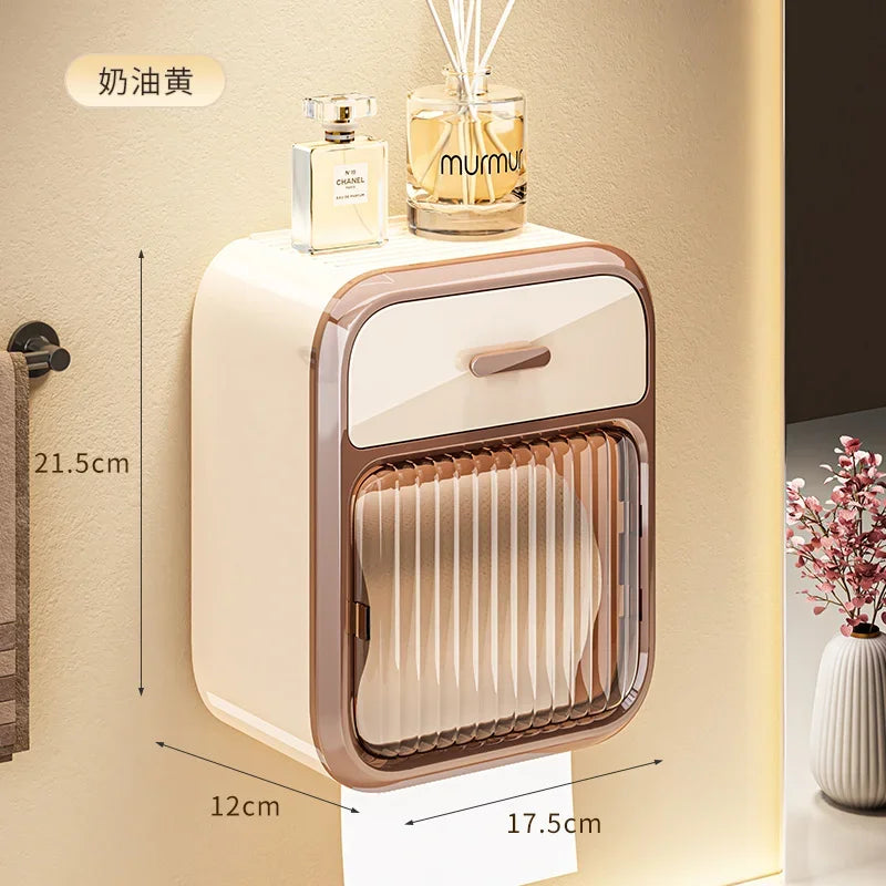 Toilet Paper Box Toilet Paper Roll Storage Rack Bathroom Roller Tissue Holder Wall Mounted Tissue Boxes Bathroom Accessories