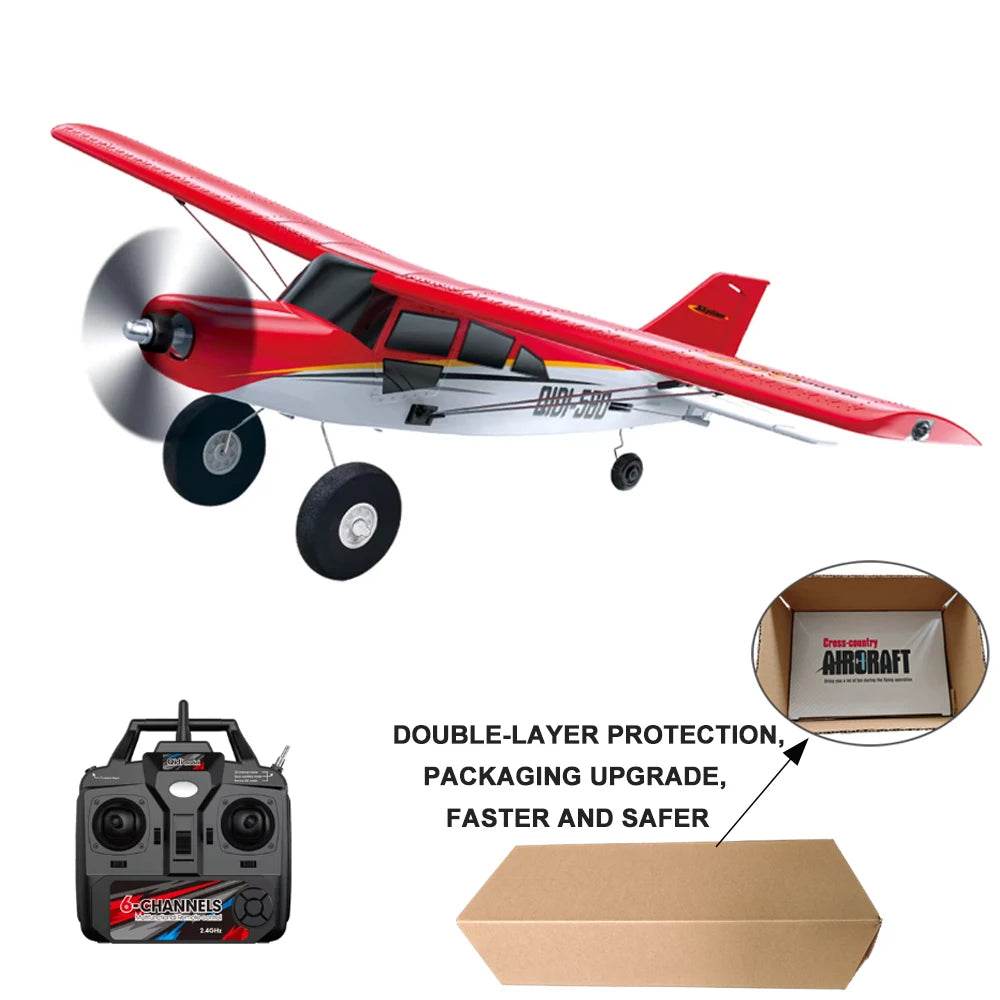 Qidi560 Moore M7 Off-road RC Plane 4CH Brushless Remote Control Airplane Fixed Wing Aircraft Model EPP Foam Toys for Children - AIAZ