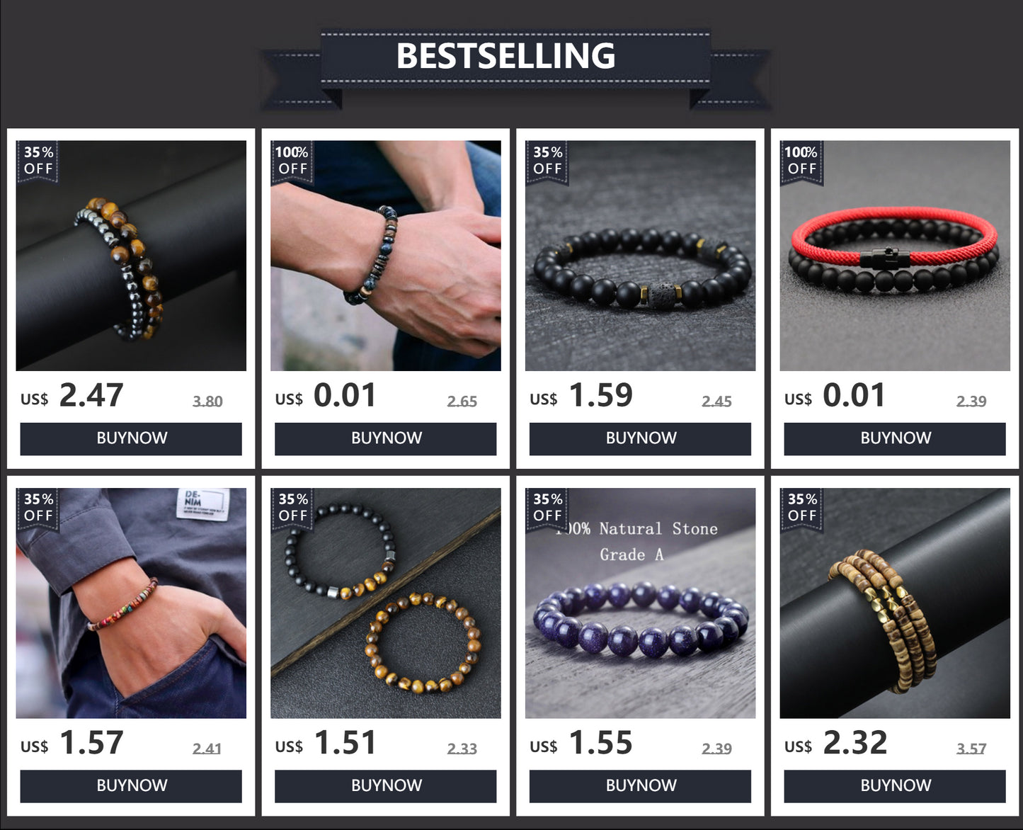 Simple Style Genuine Natural Stone Bracelet For Men Viking Pirate Compass Braclet Tiger Eyes Strand Braslet Leisure Accessories