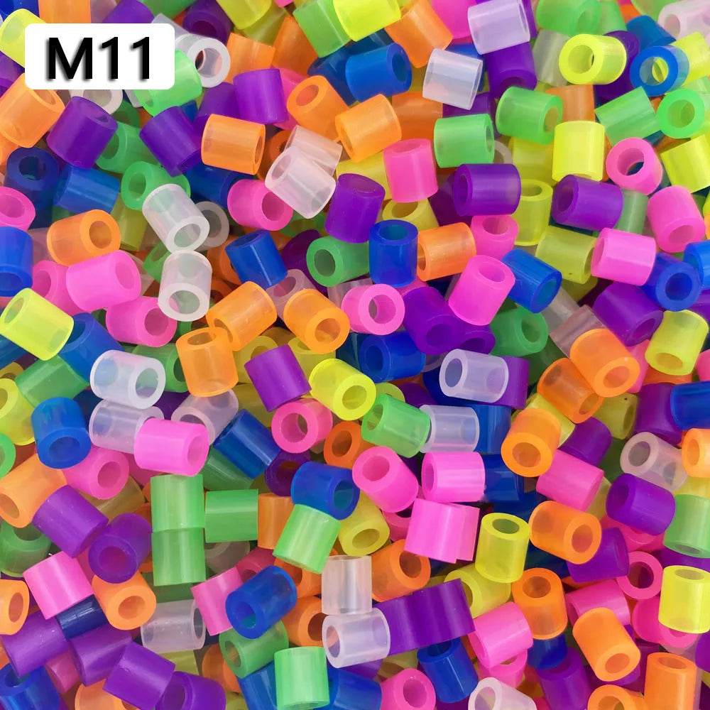 5MM 1000PCs Pixel Puzzle Iron Beads for kids Perler Hama Beads Diy High Quality Handmade Gift toy Fuse Beads - AIAZ