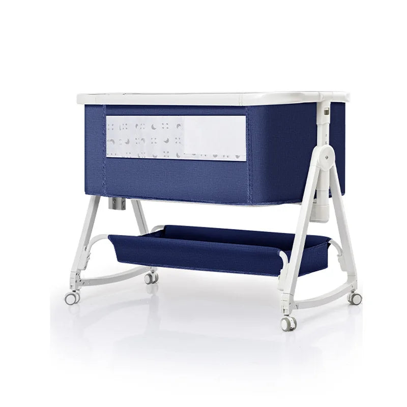Baby bed splicing baby  movable portable cradle bed foldable multifunctional newborn adjustable