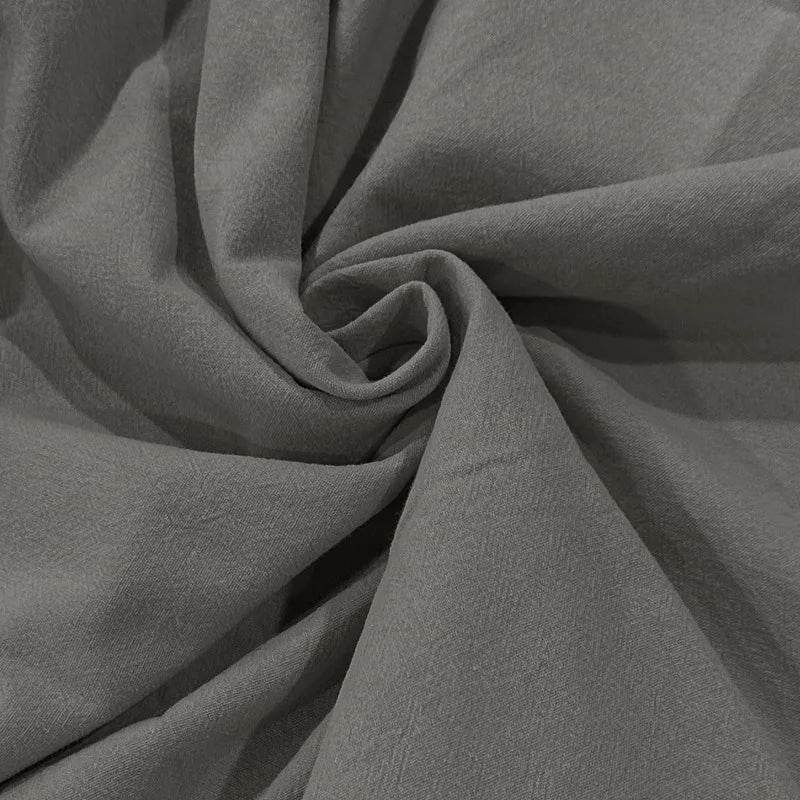 24 New cotton and linen shirts hooded loose large size casual sweater long sleeve hoodie men - AIAZ