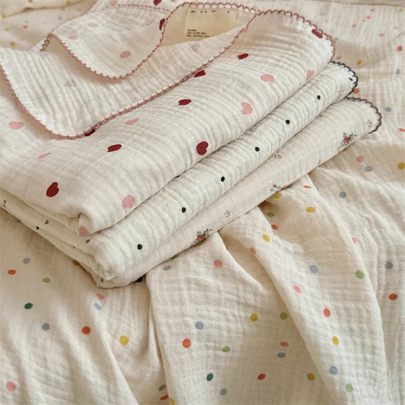 Baby Blanket Newborn Summer Muslin Swaddle Blankets Baby Wrap Cotton Soft Receiving Blankets Bedding Crib Quilt Stuff Bath Towel