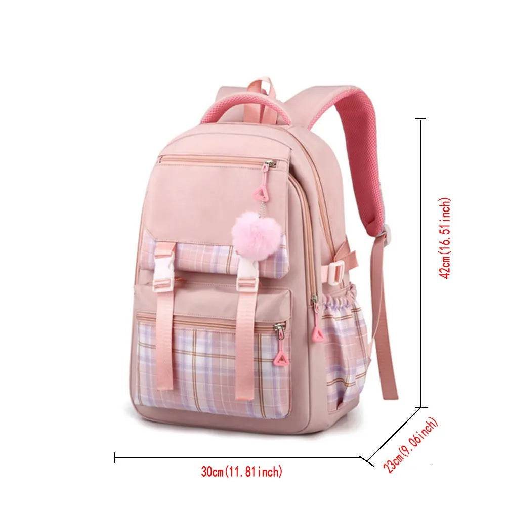 hellokitty Hello Kitty Backpack Female Japanese Cute Primary School Junior High School Large Capacity School Bag - AIAZ