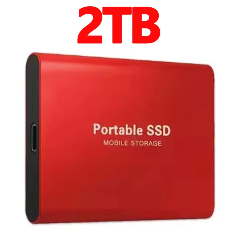 High-Performance SSD 1TBOriginal Hard Drive 128TB Ultra - Thin External Hard Disk 256TB USB3.1 for MAC/Laptop/Phone/Computer