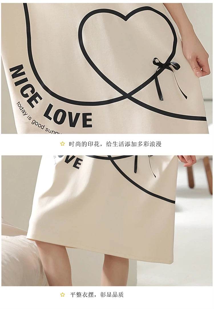 Summer Couple Pajama Sets 100%Cotton Men Short Sleeve Pyjamas Sexy Women Nightgown - AIAZ