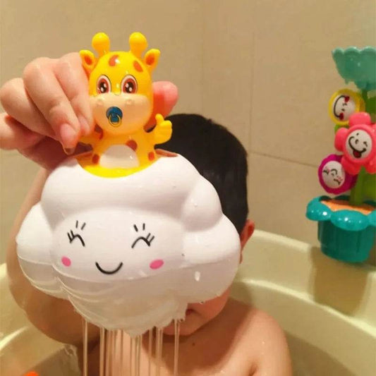 Baby Bath Toy, Bathing Cute Swimming Water Spraying Clouds Shower Bath Toy For Kids Water Playing Toy - AIAZ