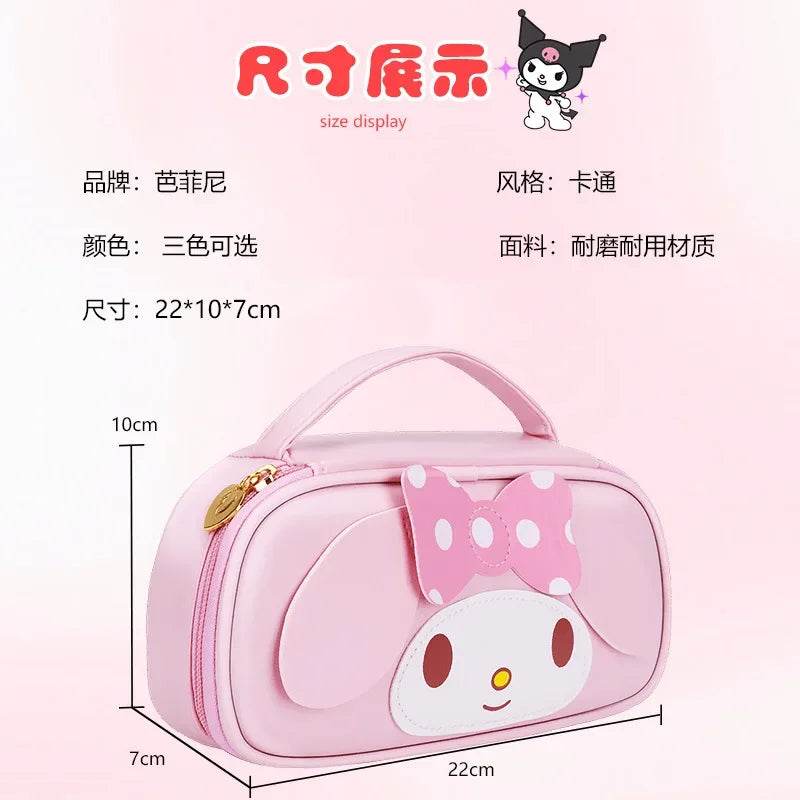 School Supplies Kawaii Pencil Case Stationery for Girls Pupil Cute Writing Bag Sanrio Kuromi Cinamoroll My Melody Student Kids - AIAZ