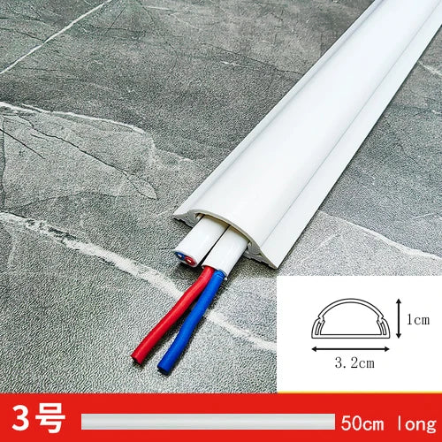 50cm Cord Hider Tv Cable Hider Wall Kit  Wall Cord Concealer Cable Cover Wall Wire Management Cord Covers for Wall Mounted TV