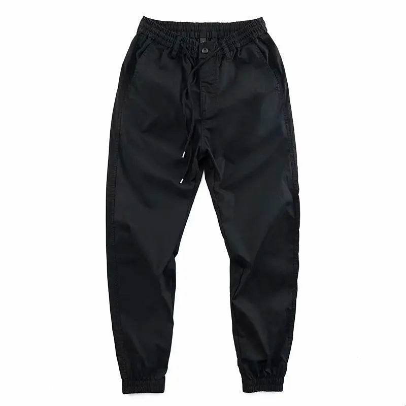 Trendy Men Pants Soft Fabric Multi Pockets Elastic Waist Spring Summer Cargo Pants Wear-resistant Jogger Trousers Simple Clothes - AIAZ