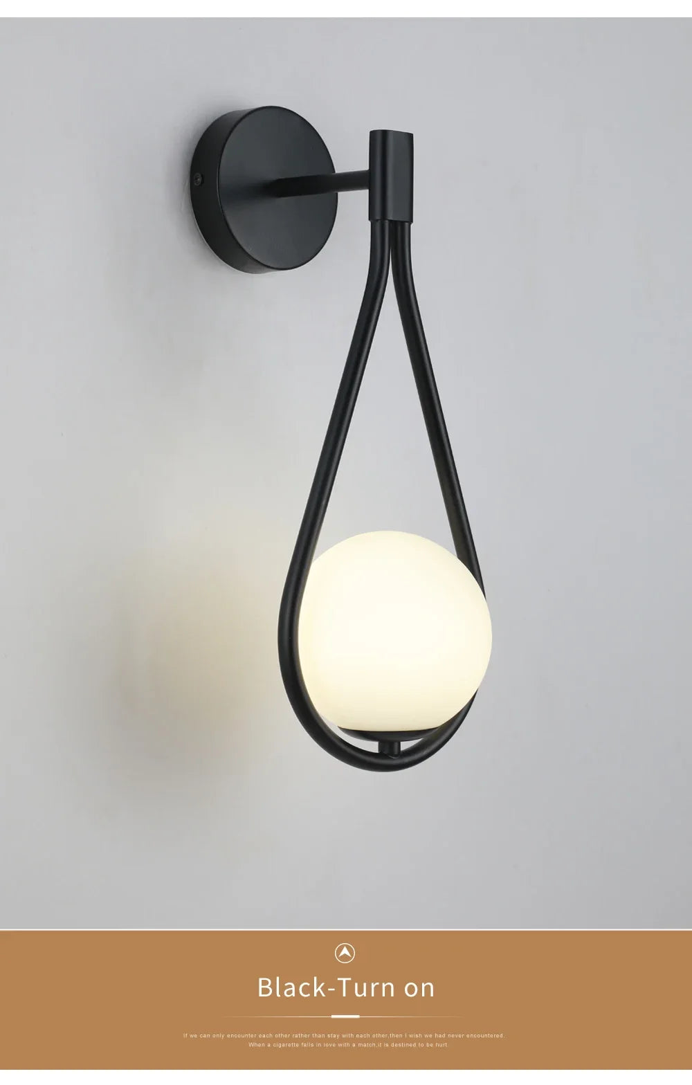 Modern LED Wall Lamps Metal Living Room Lamp Fashion Nordic Bedside Glass Wall Lamp Bedroom Decoration Lighting
