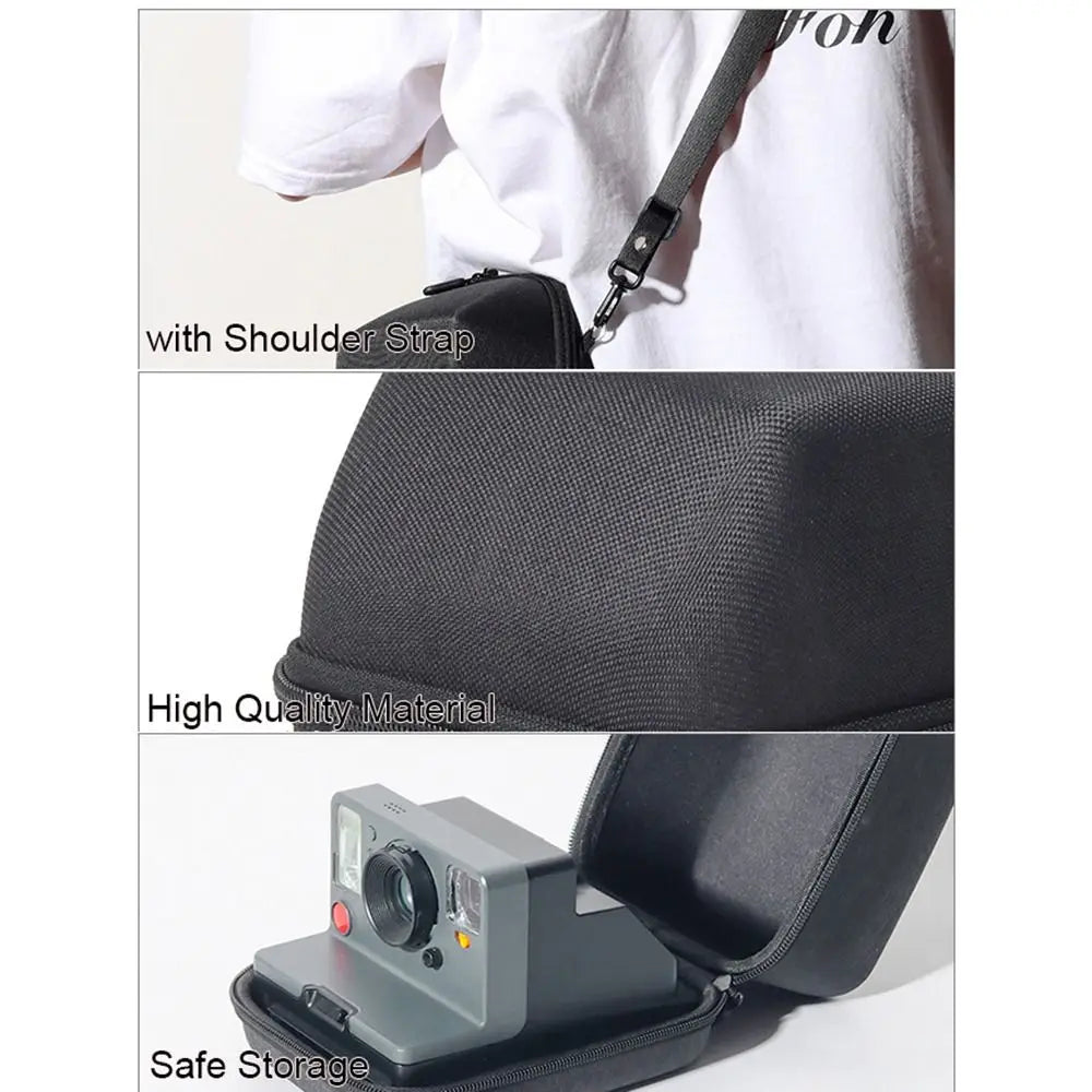 Shockproof I-Type Instant Camera Storage Bag EVA Anti-Drop Film Camera Carrying Case Hard for Polaroid One Step 2/NOW