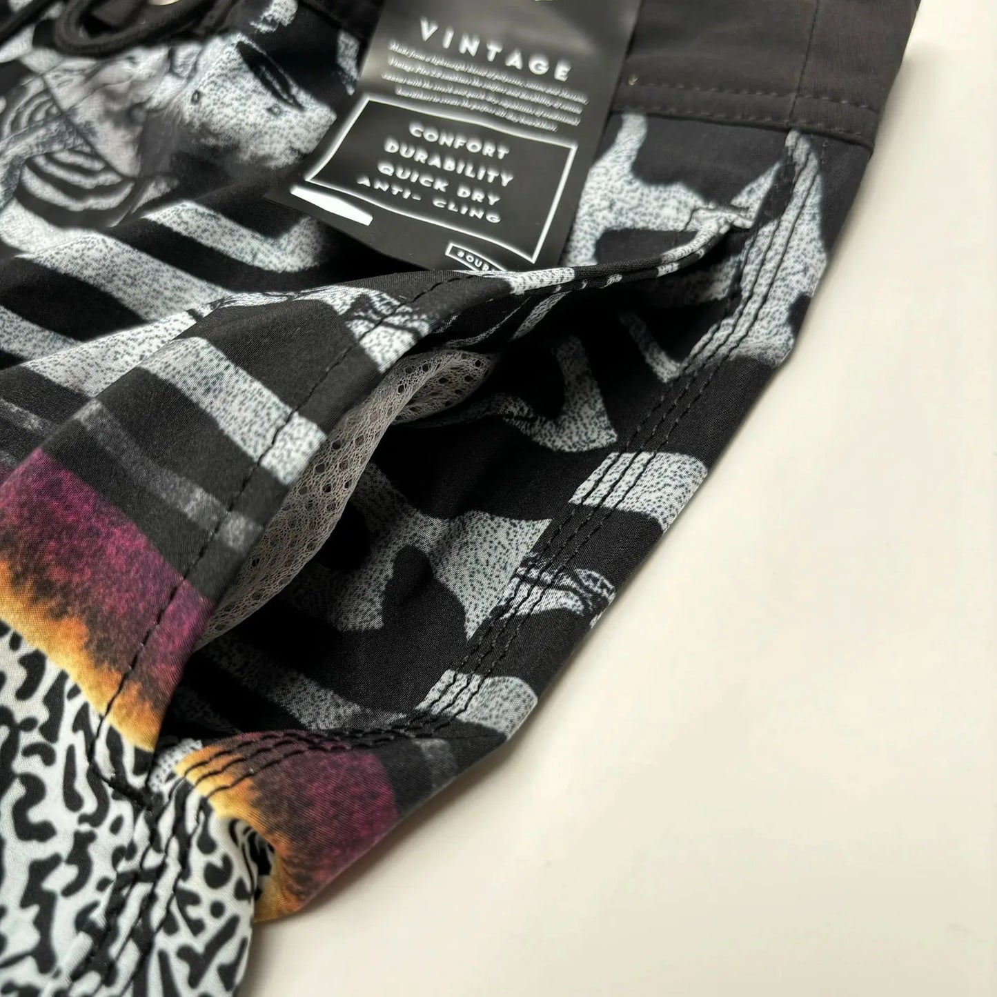 Brand Summer Printed Rusty Men's Shorts Surf Swim Trunks Lightweight Quick-dry Man Bermuda Beach Boardshorts Stretch with Pocket