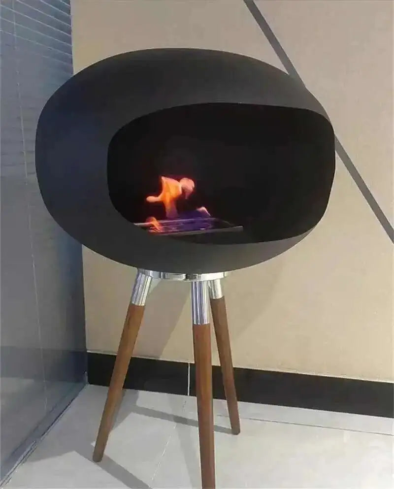 Nordic Wrought Iron Fireplaces Creative Villa Home Decor Living Room Art Heating Heater Modern Designer Floor-standing Ornaments
