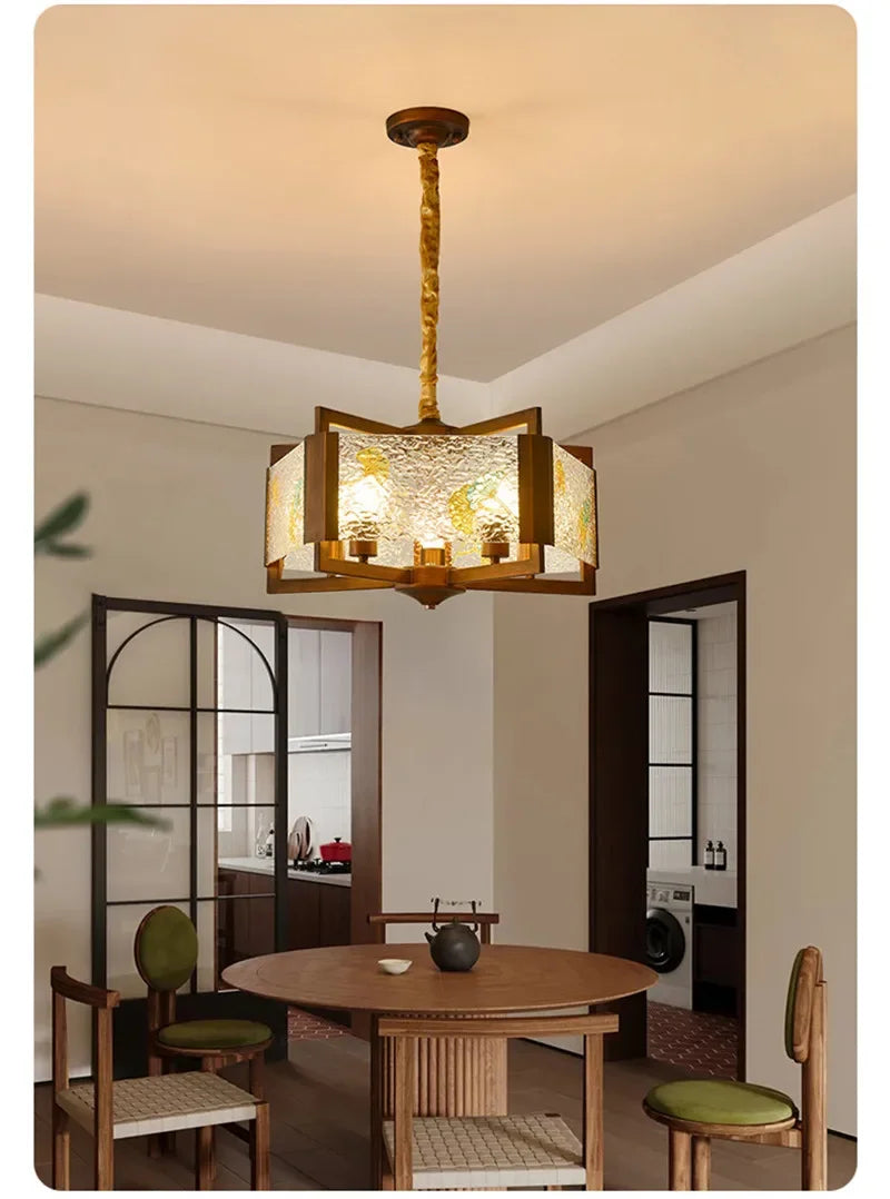 TEMOU Contemporary Restaurant Pendant Lamp French Retro Bedroom Study Villa Hotel Rooms Bar Counter Cafe  Aisle Light