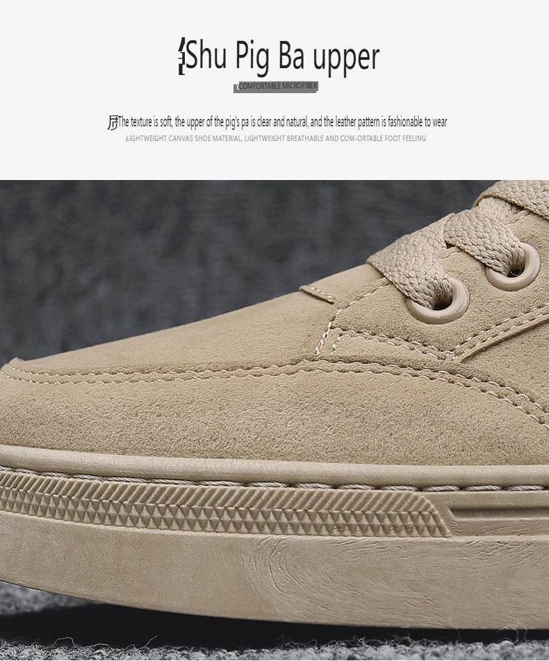 Men's Shoes 2025 New Spring Work Safety Shoes, Anti-slip, Wear-resistant, Versatile Casual Sports Work Shoes, Men's Board Shoes - AIAZ